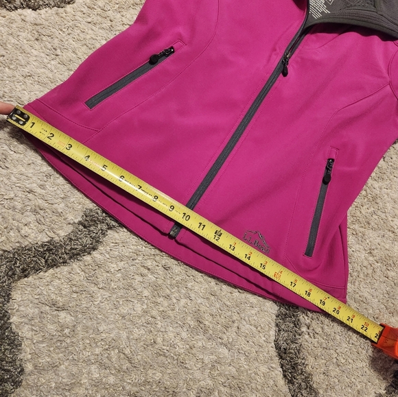 LL Bean Womens Fleece Lined Jacket Hot Pink Zipper Polyester & Spandex Sz S Reg - Picture 14 of 16